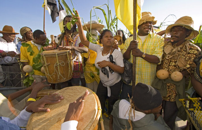 Garifuna Settlement Day Celebration: Joyous Crowd