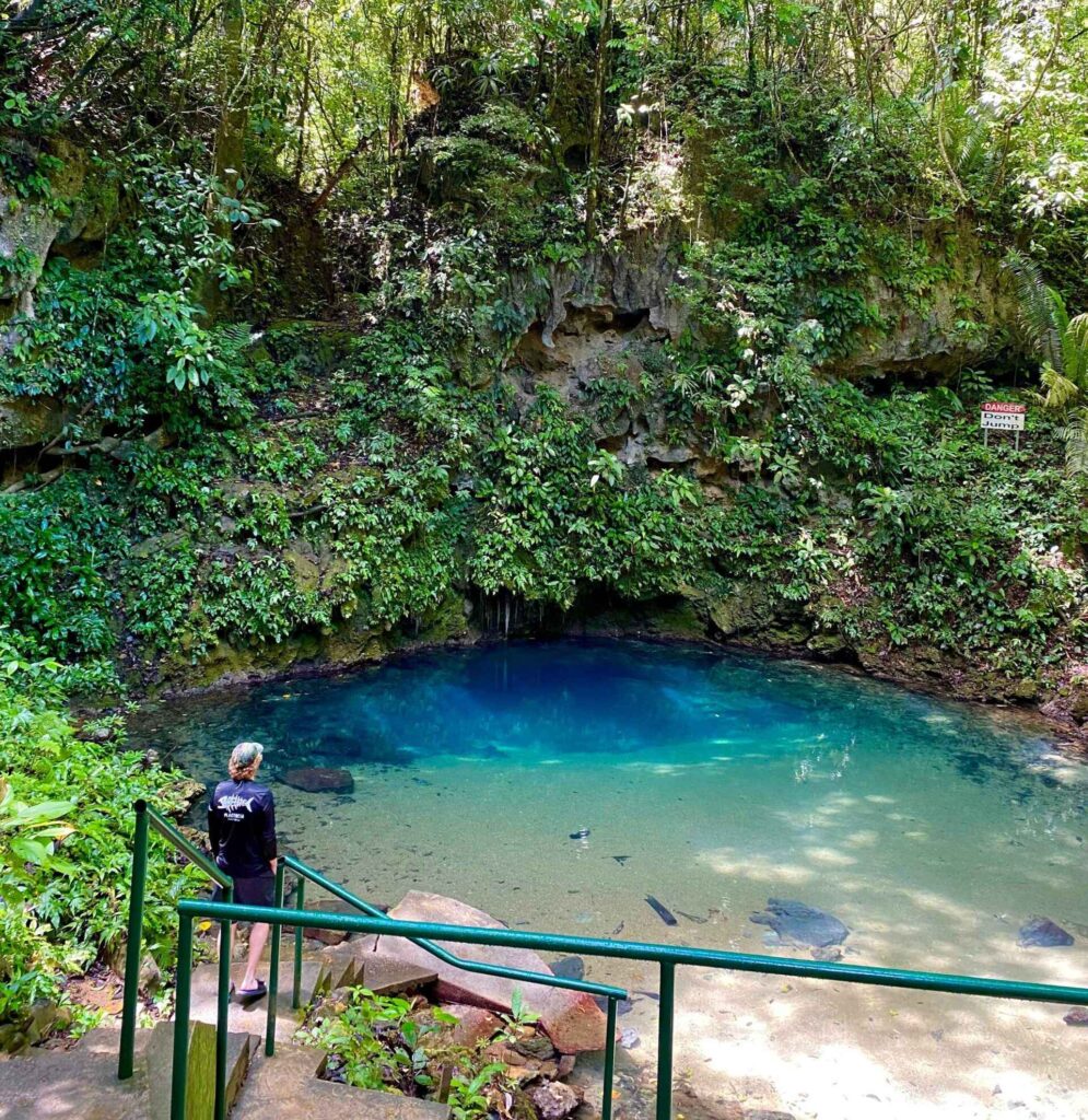 Exploring Inland Blue Hole - Guided Walk