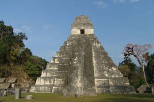 Tikal Structures: Front View of an Ancient Building