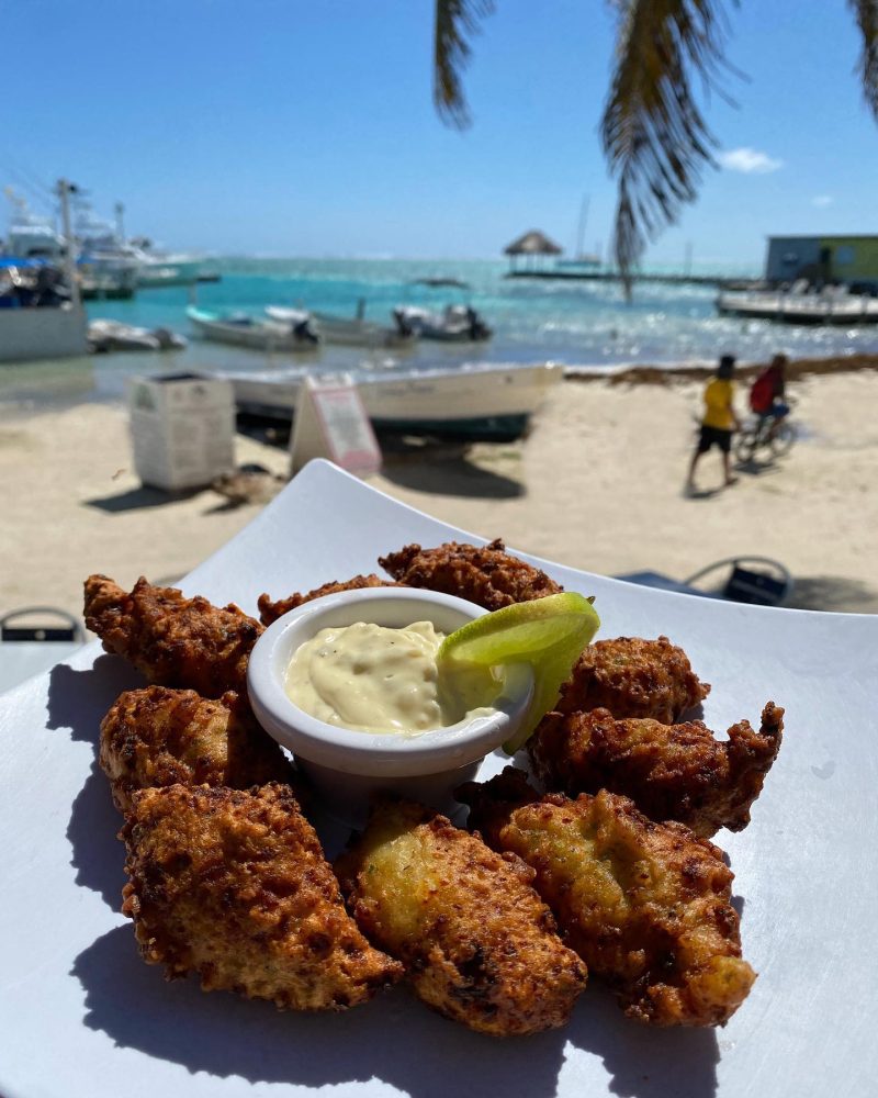 Belize conch fritters